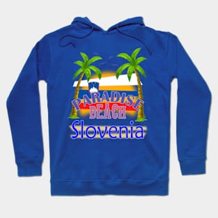 Paradise Beach Slovenia Vacation Holiday Hoodie